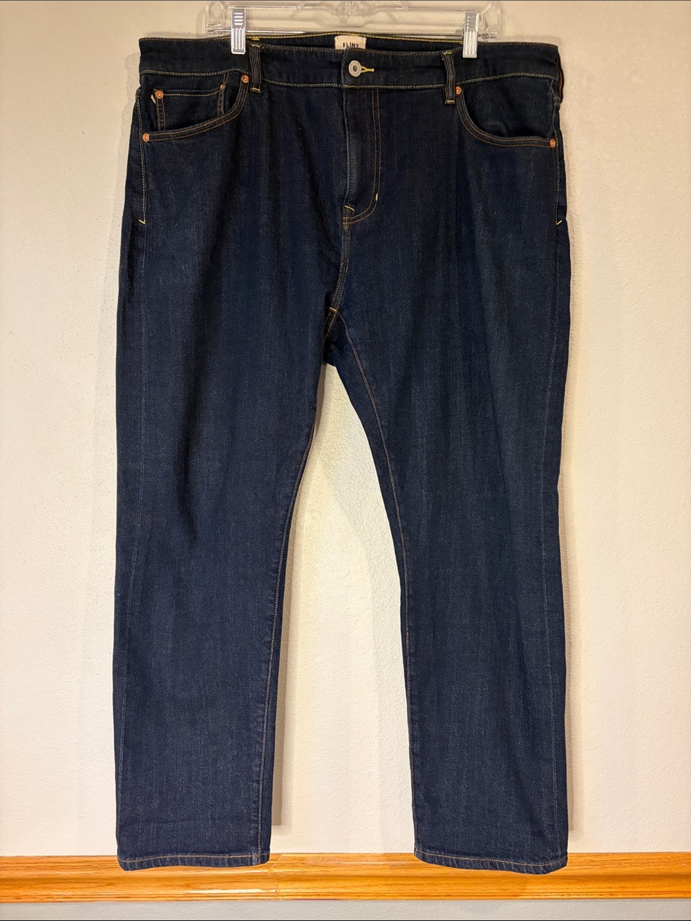 Huckberry Flint and Tinder Selvedge stretch athletic fit taper jeans 38 x 30